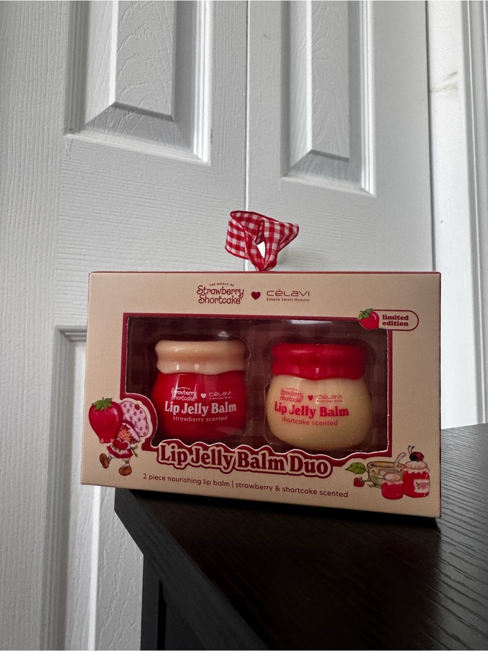 Strawberry Shortcake x Celavi Lip Jelly Balm Duo - Red & Cream